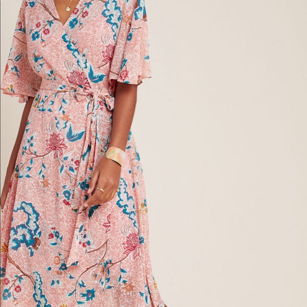 Anthropologie Adelaide Wrap Dress